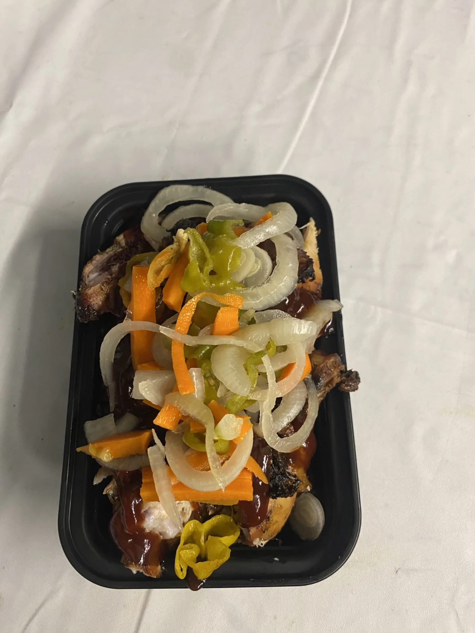 A freshly prepared Lunch Box plate