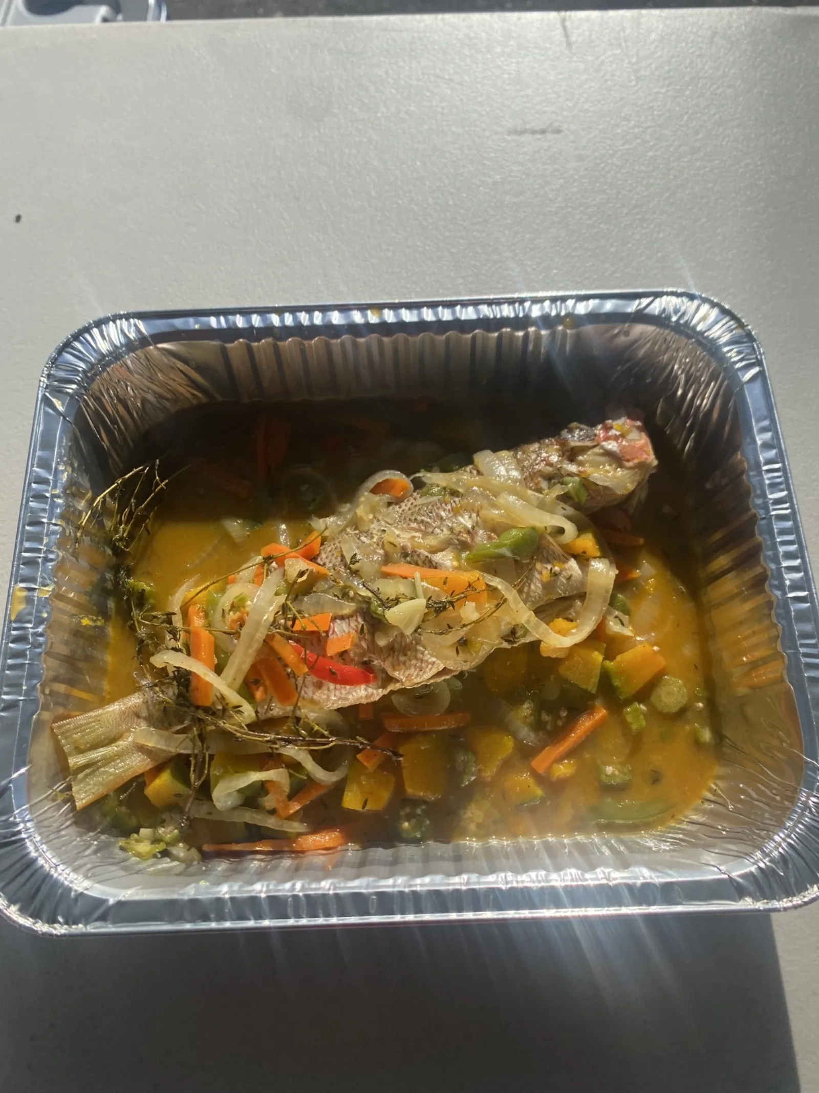 Seasoned food ready to serve